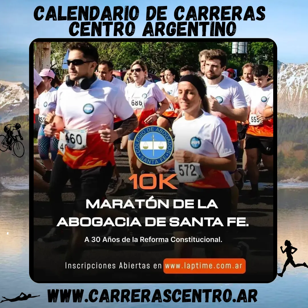 Flyer de Maratón de la Abogacía de Santa Fe 2024