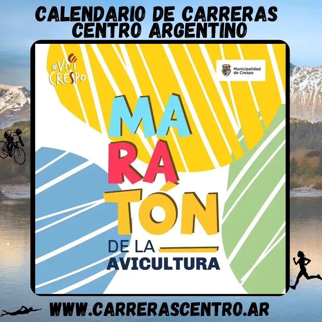 Flyer de Maratón de la Avicultura 2024