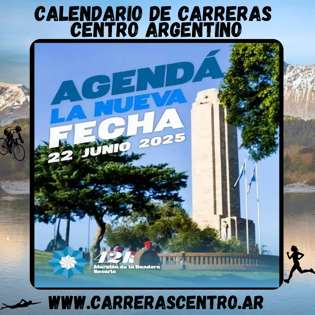 Flyer de Maratón de la Bandera 2025
