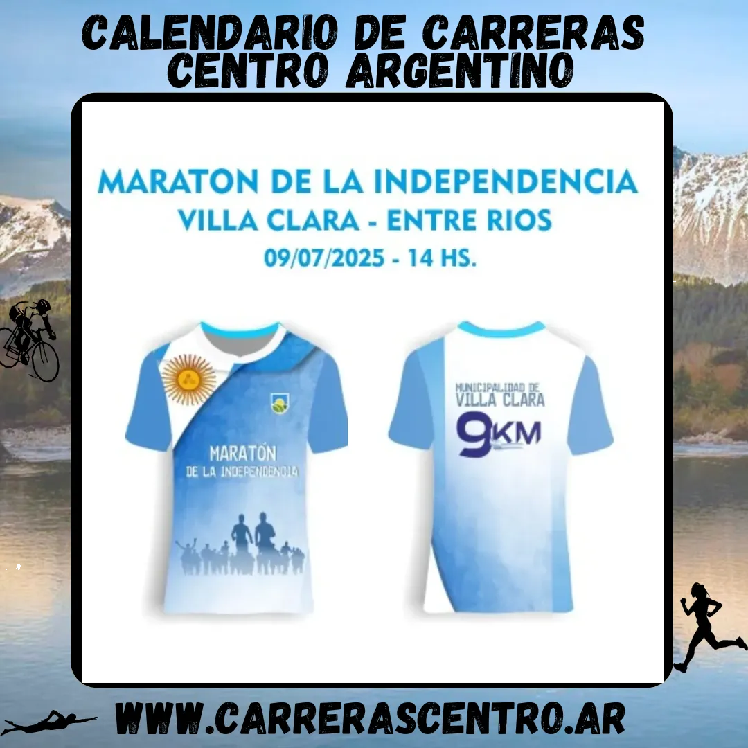 Flyer de Maratón de la Independencia 2025