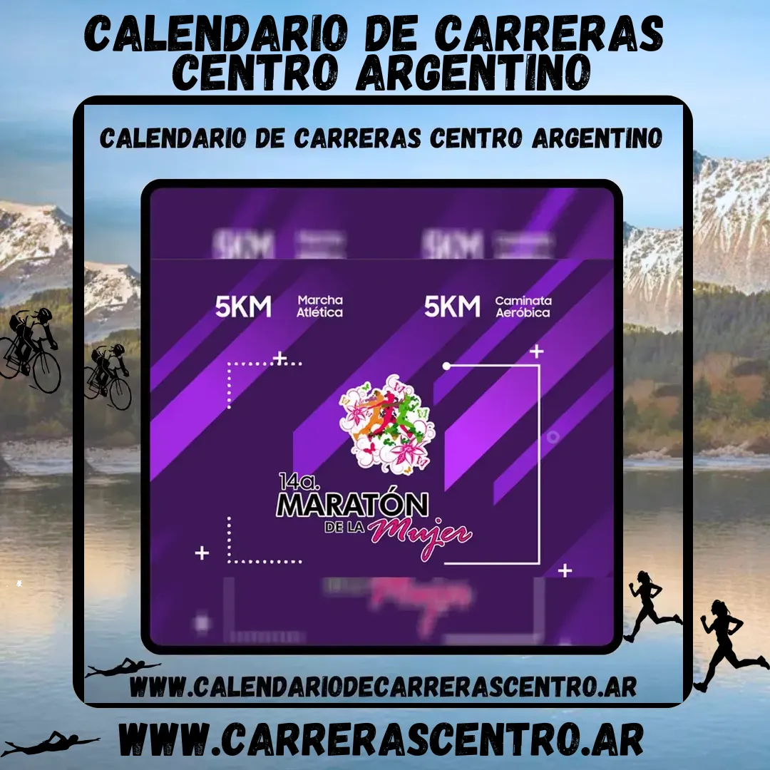 Flyer de Maratón de la Mujer 2024