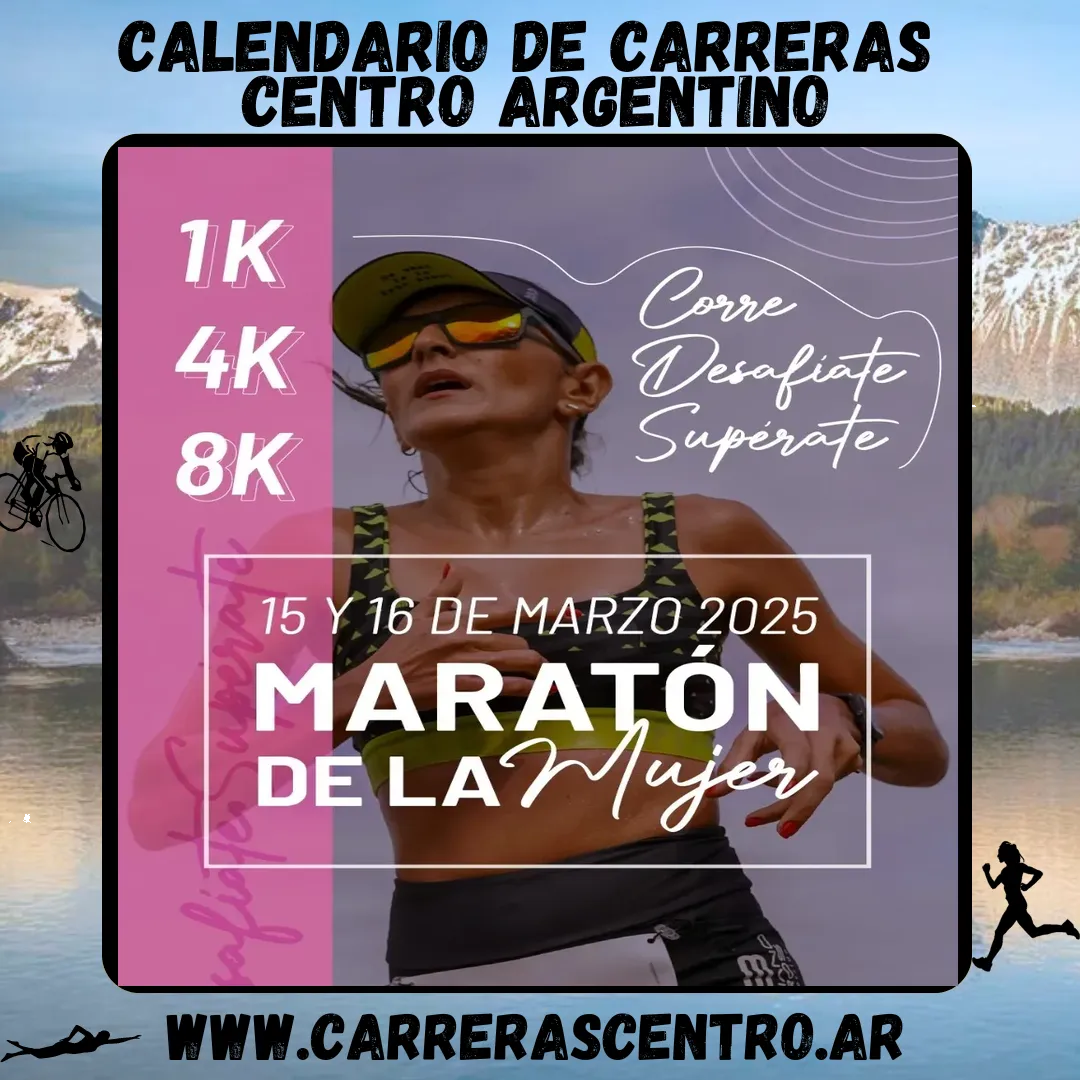 Flyer de Maratón de la Mujer 2025