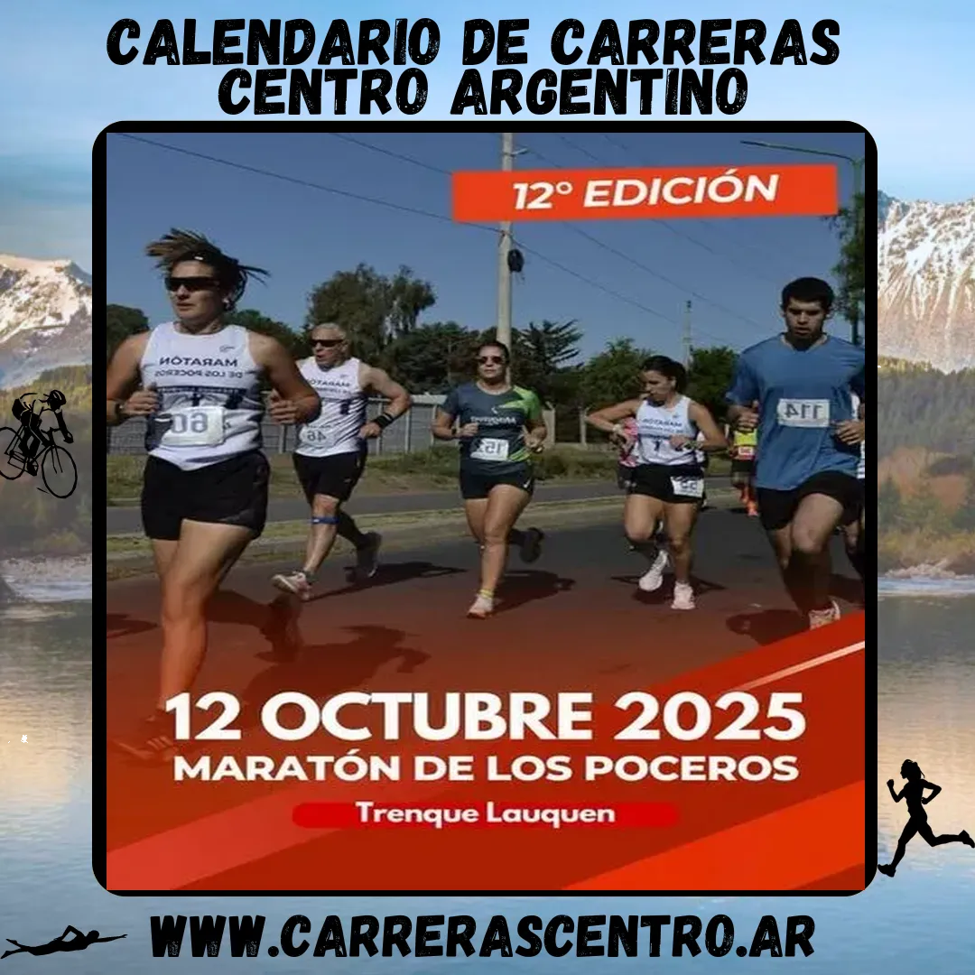 Flyer de Maratón de los Poceros 2025