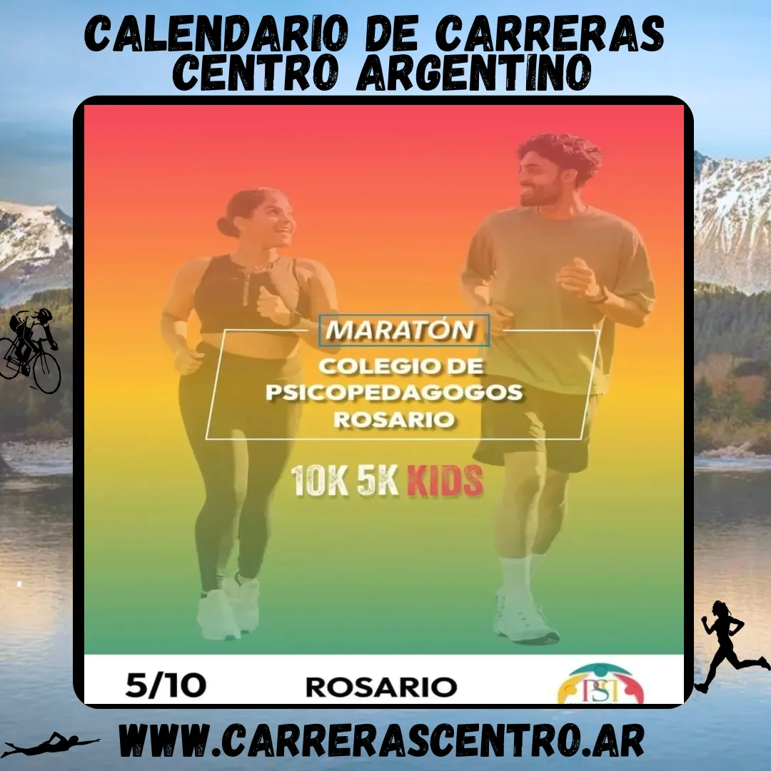 Flyer de Maratón del Colegio de Psicopedagogos 2025