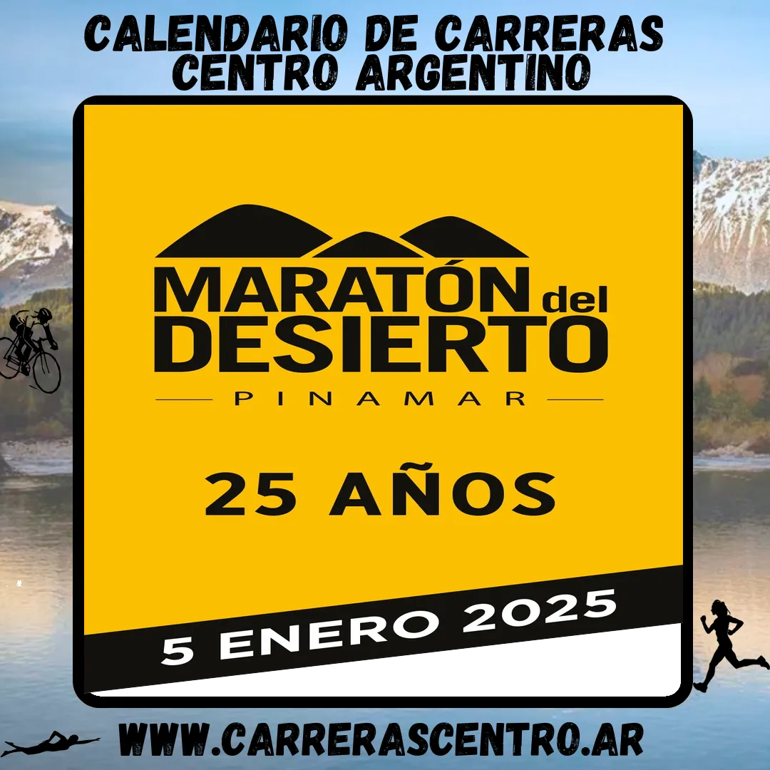 Flyer de Maratón del Desierto 2025