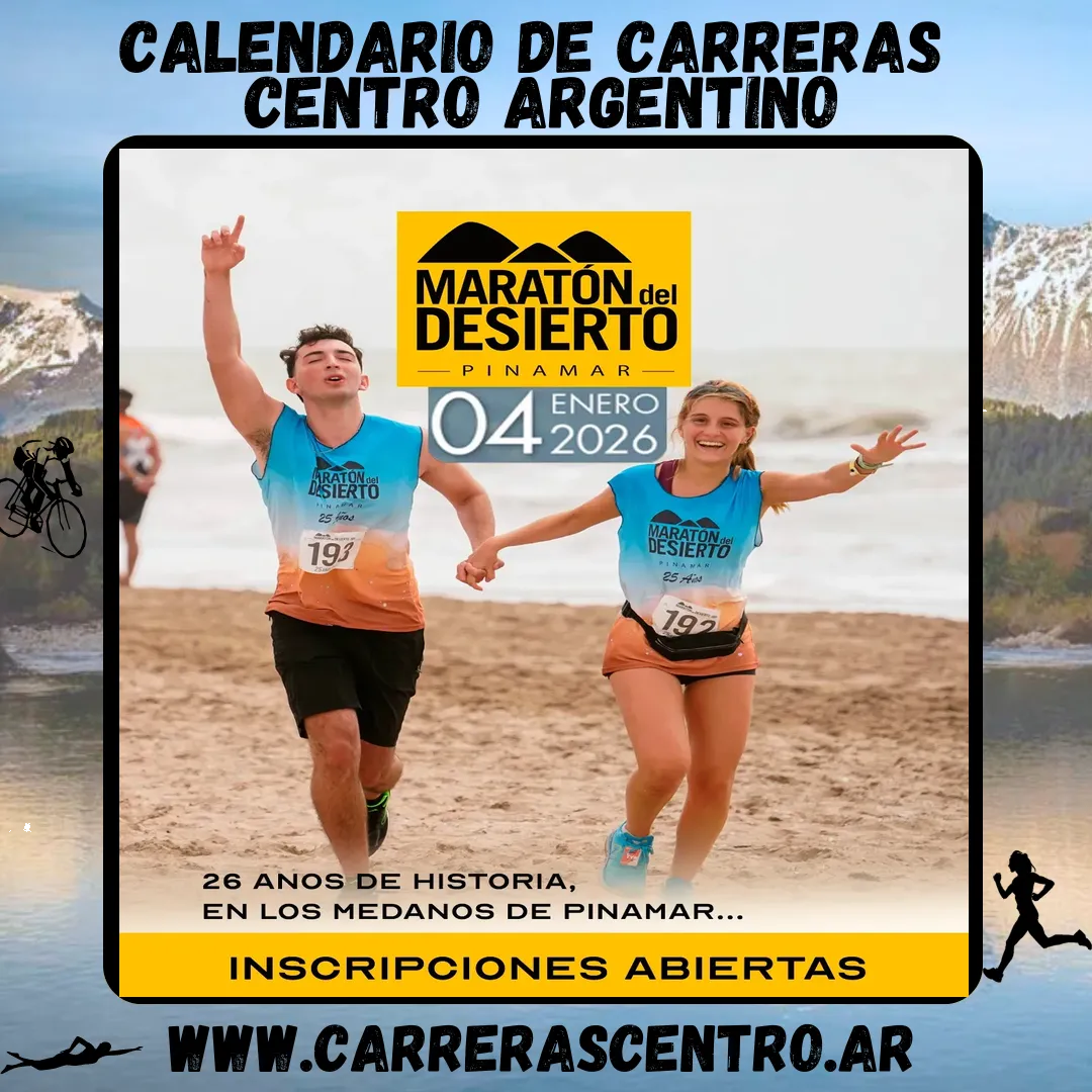 Flyer de Maratón del Desierto 2026