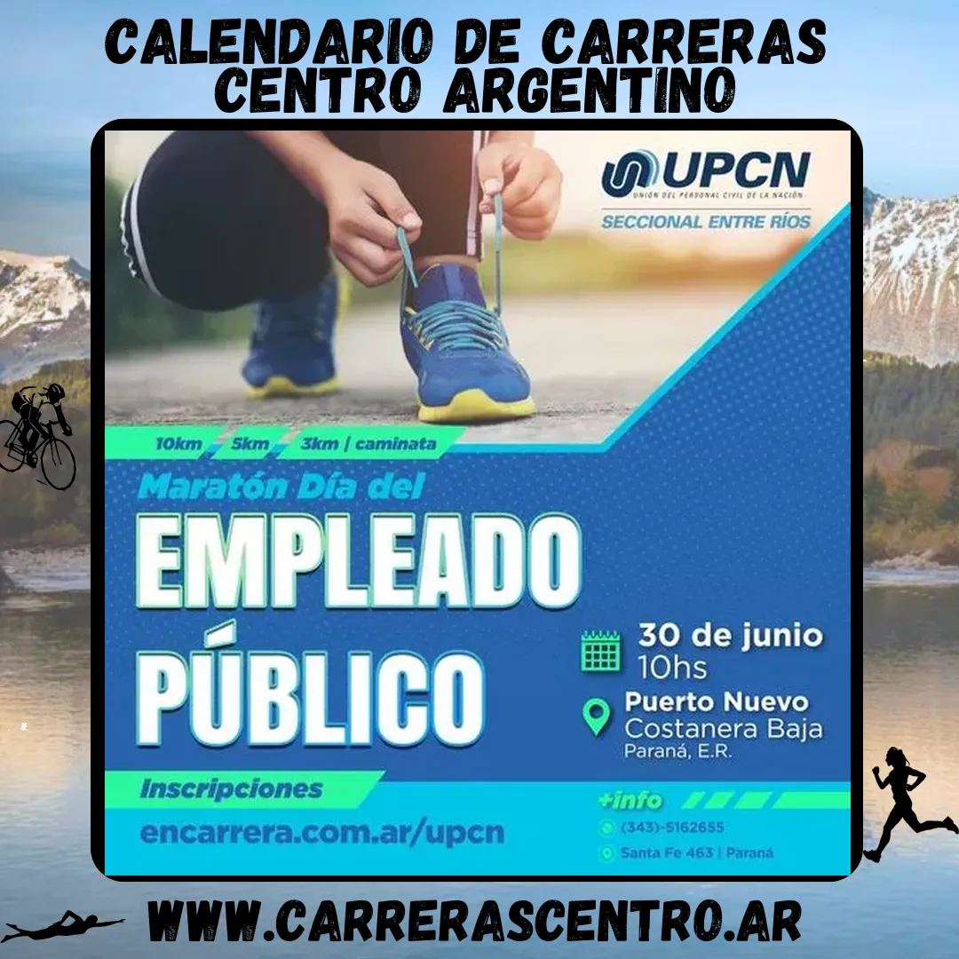 Flyer de Maratón Día del Empleado Público 2024