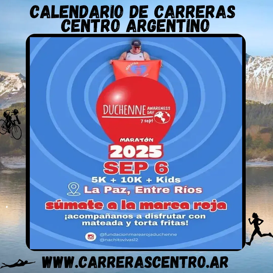 Flyer de Maratón Duchenne Awareness Day 2025