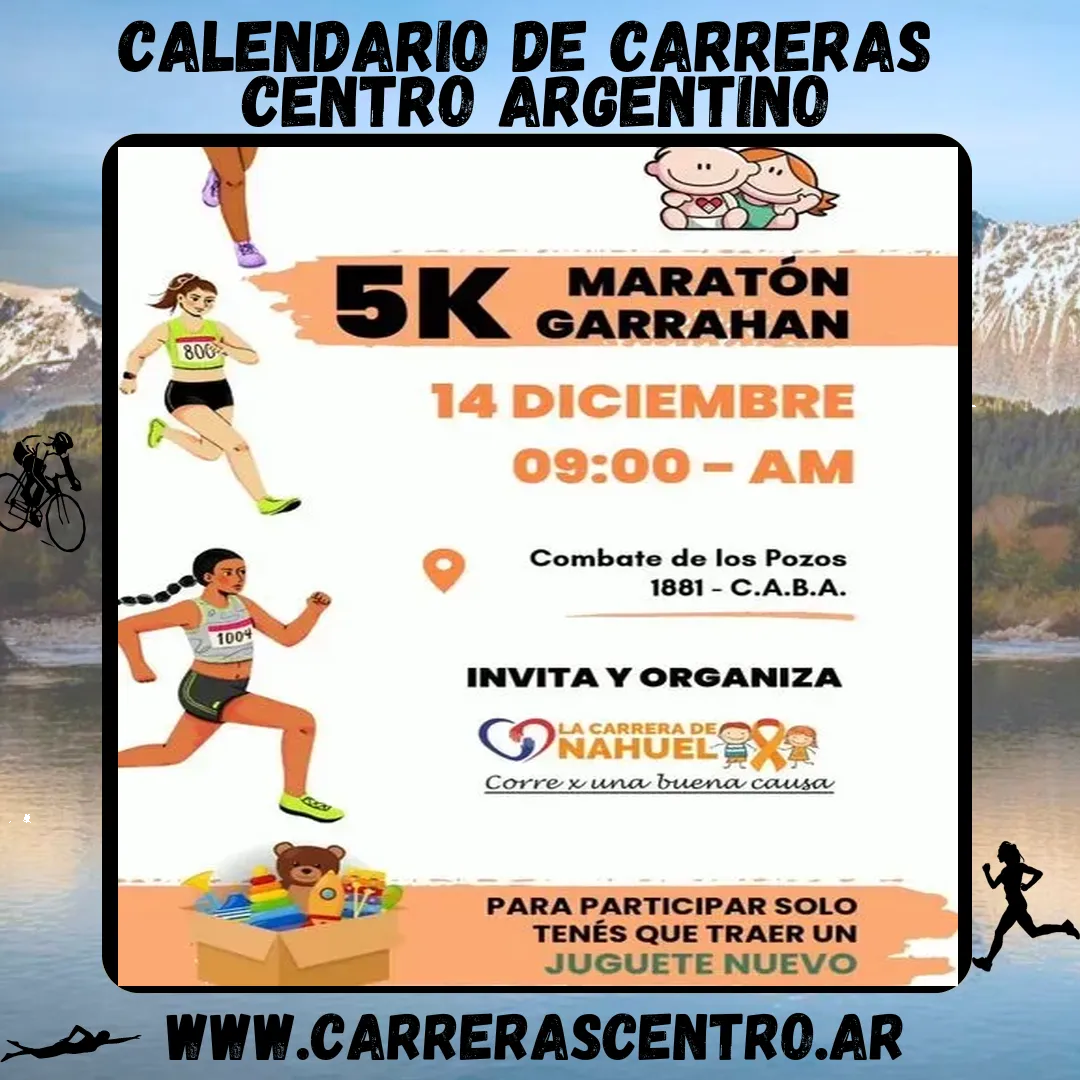 Flyer de Maratón Garrahan 2025