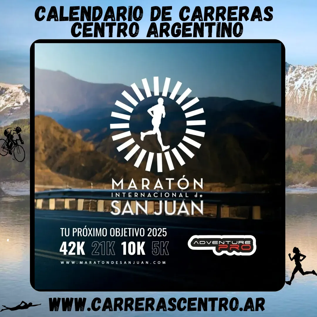 Flyer de Maratón Internacional de San Juan 2025
