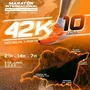 Flyer de Maratón Internacional Vuelta al Lago San Roque 2025