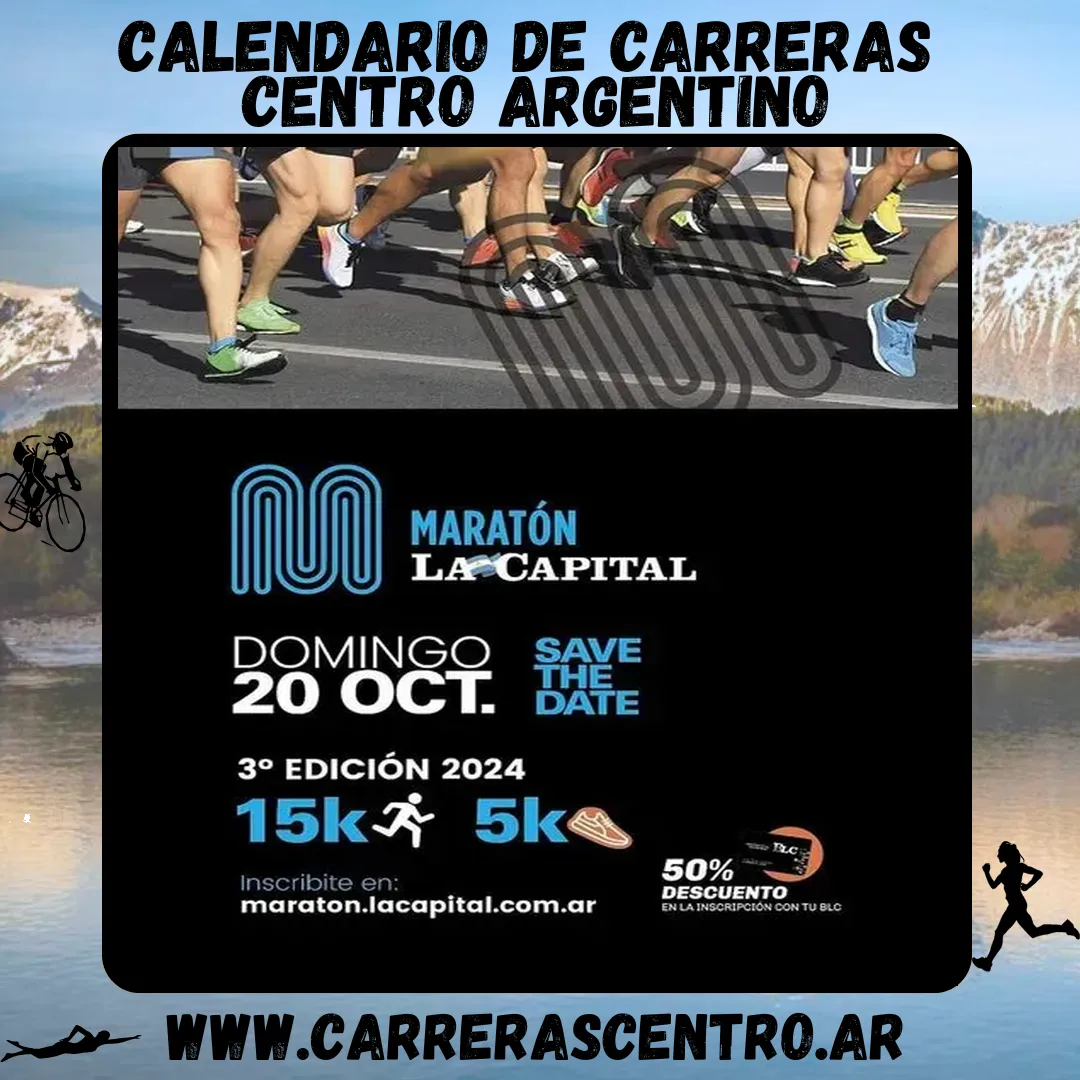 Flyer de Maratón La Capital 2024