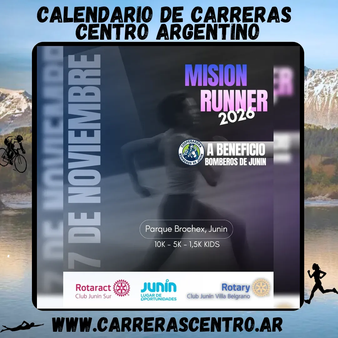 Flyer de Maratón Misión Runner 2026
