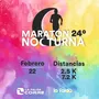 Flyer de Maratón Nocturna 2025