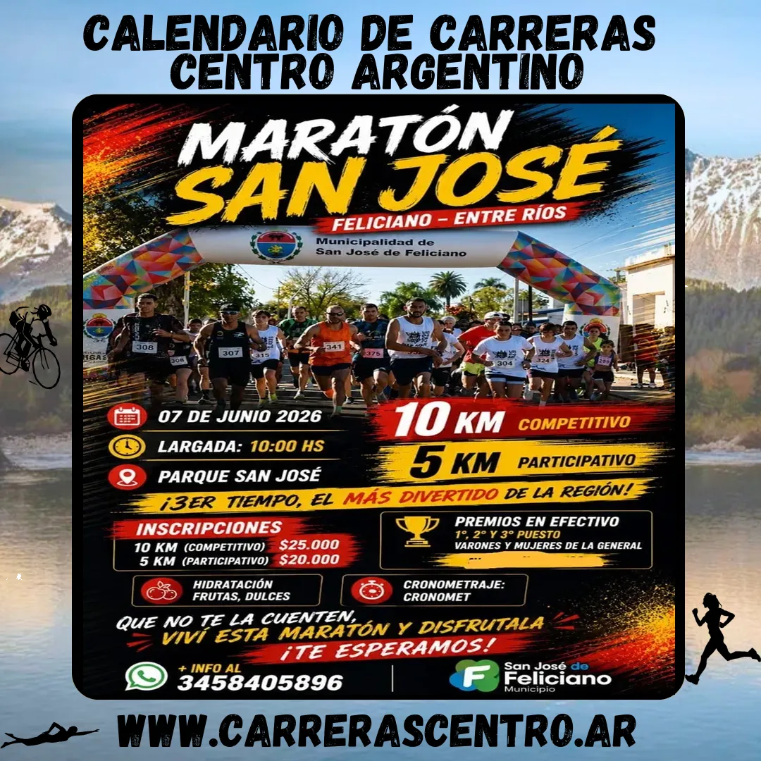 Flyer de Maratón San José 2026