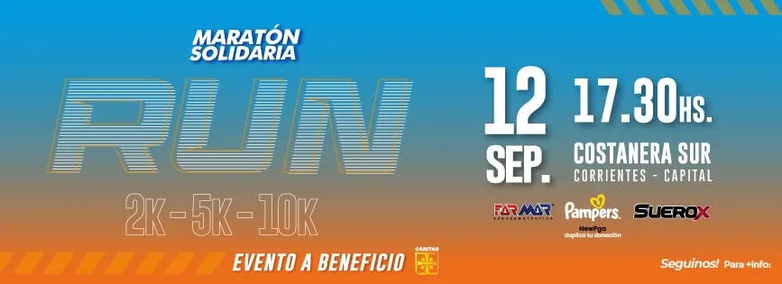Flyer de Maratón Solidaria Farmar 2026