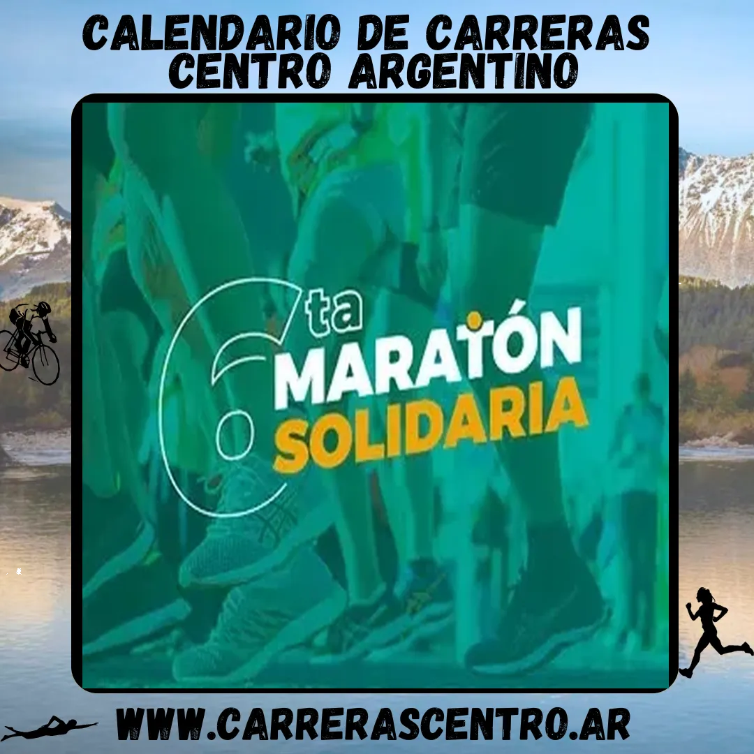 Flyer de Maratón Solidaria Siglo 21 2026