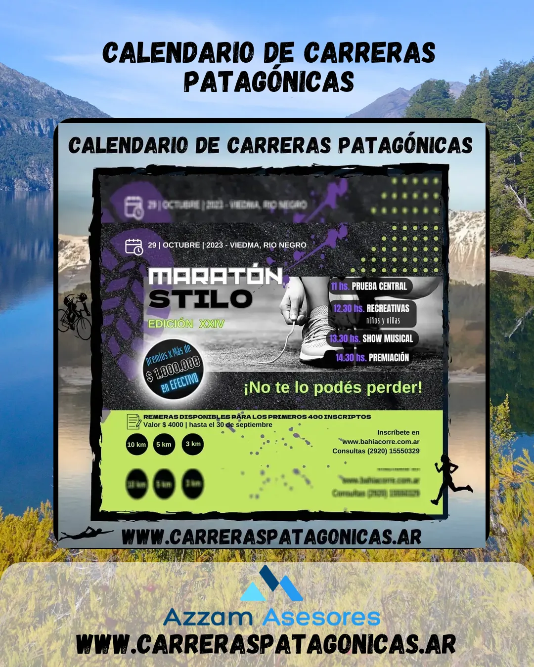 Flyer de Maratón Stilo 2023