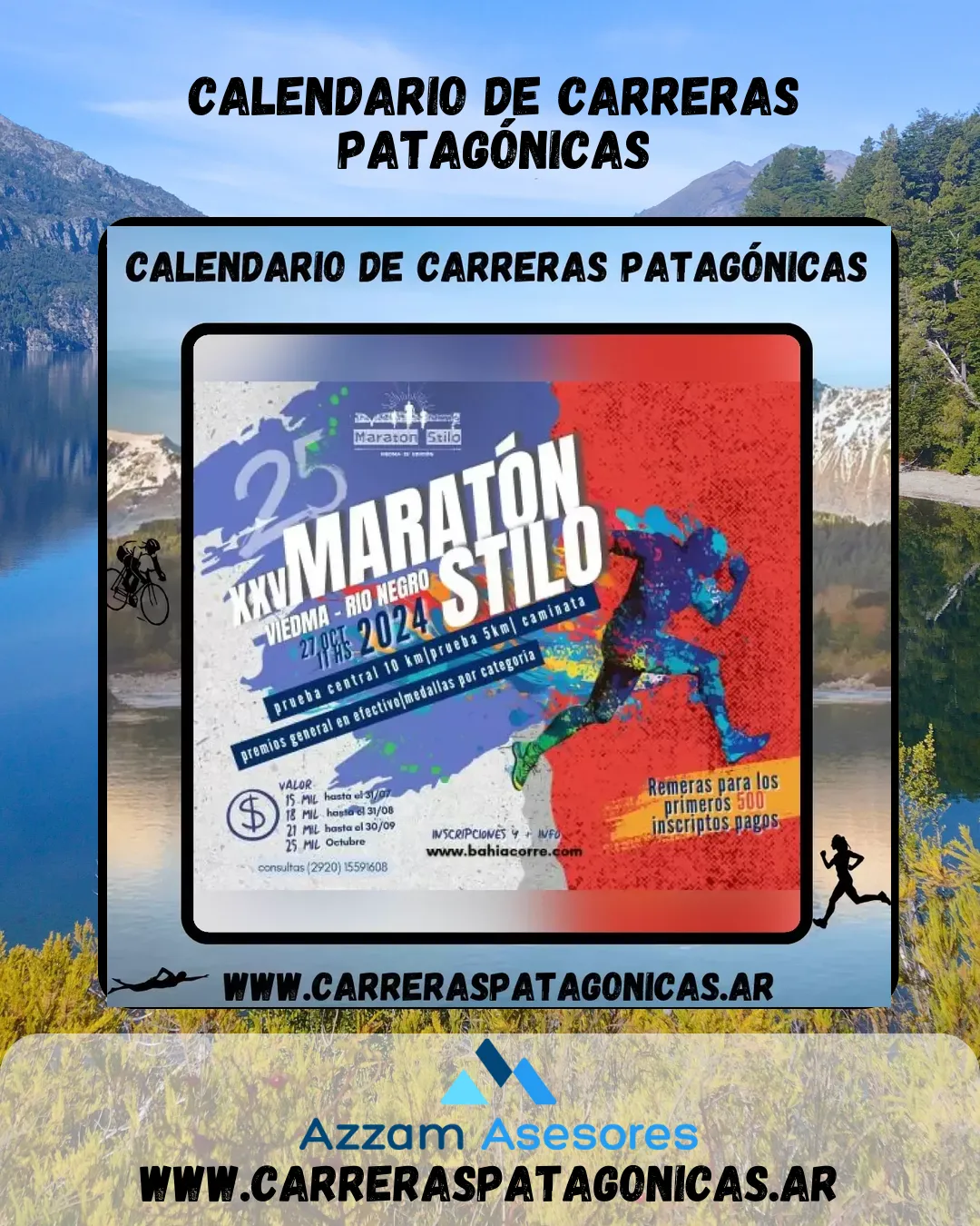 Flyer de Maratón Stilo 2024