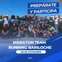 Flyer de Maratón Team Running Bariloche 2024