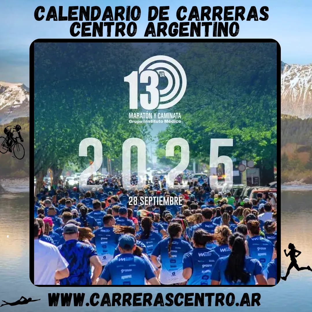 Flyer de Maratón y Caminata de Grupo Instituto Médico 2025