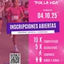Flyer de Maratón y Caminata Por la Vida 2025