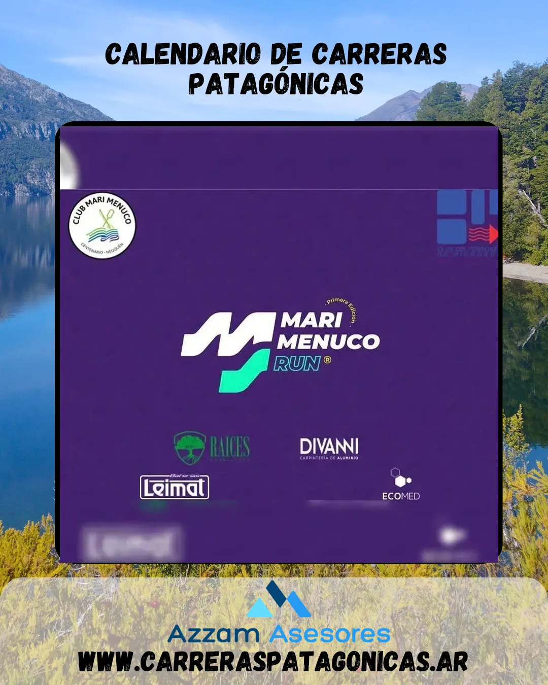 Flyer de Mari Menuco Run 2022