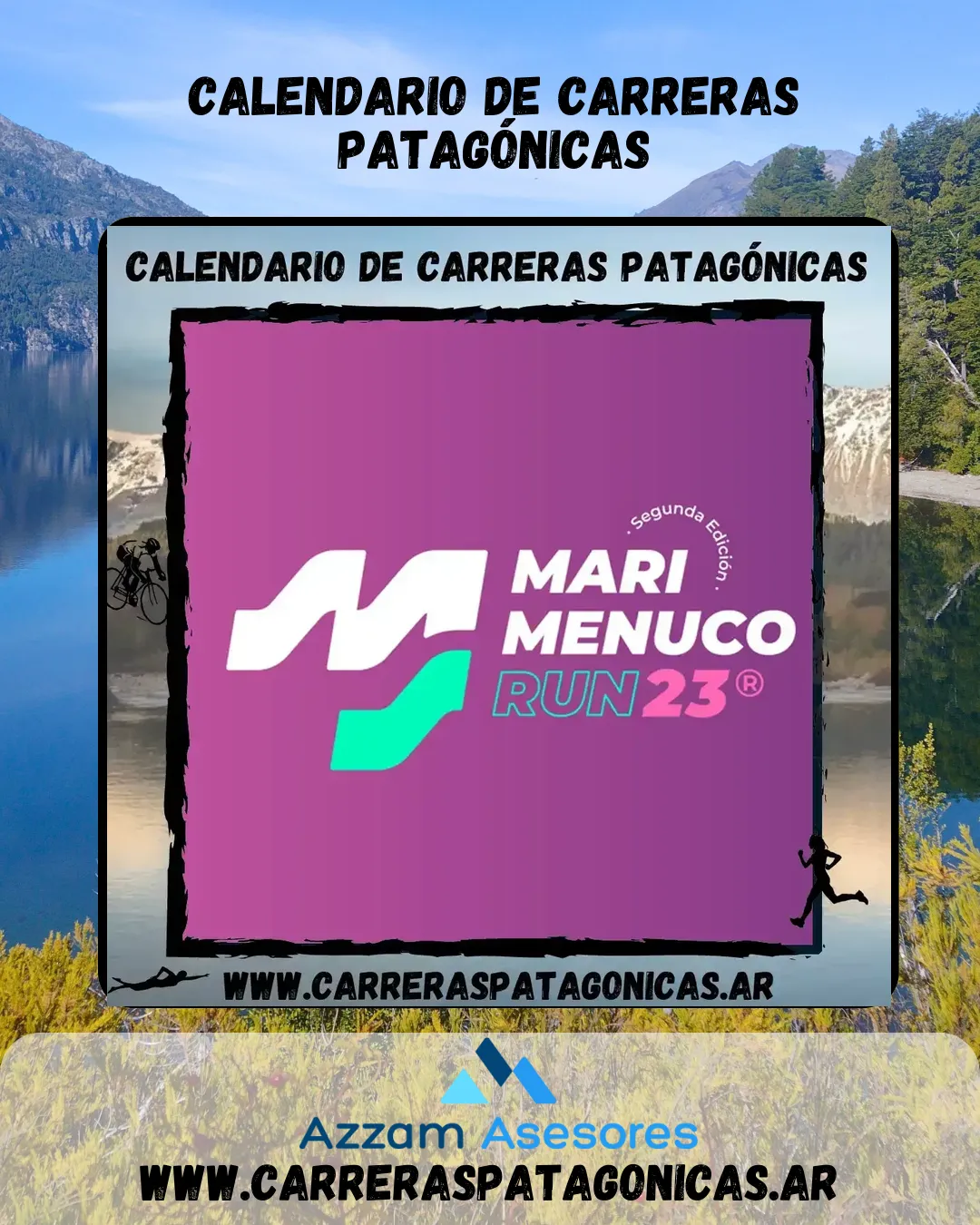 Flyer de Mari Menuco Run 2023