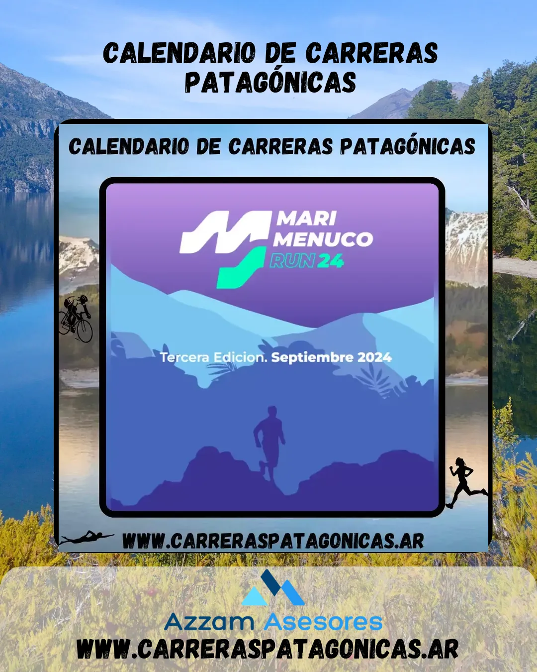 Flyer de Mari Menuco Run 2024