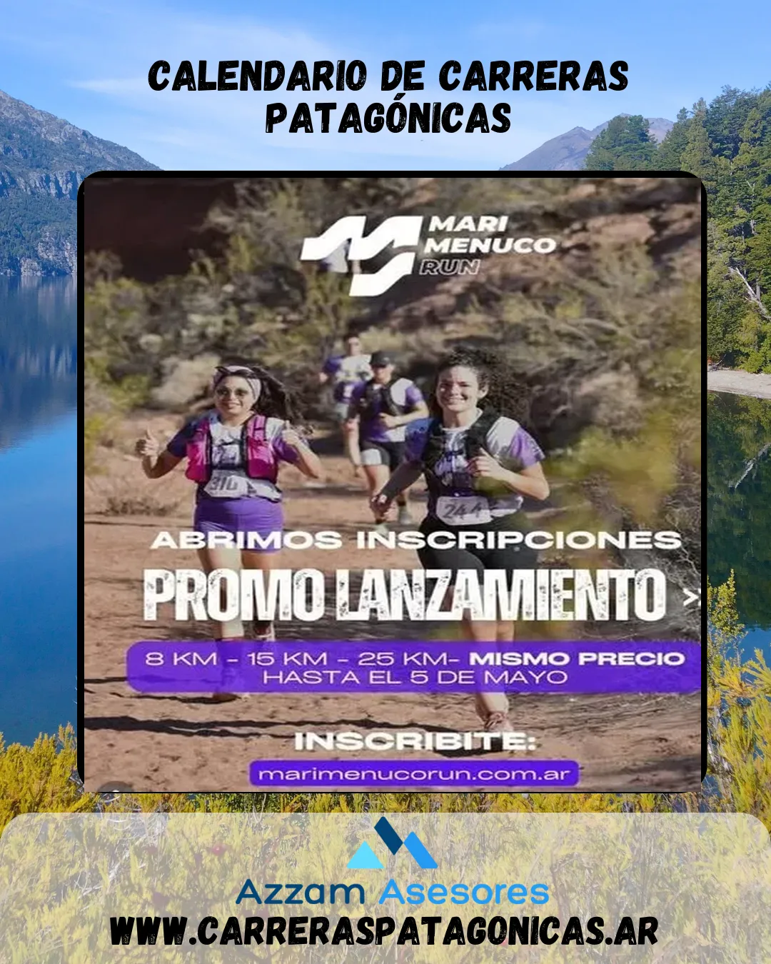 Flyer de Mari Menuco Run 2026