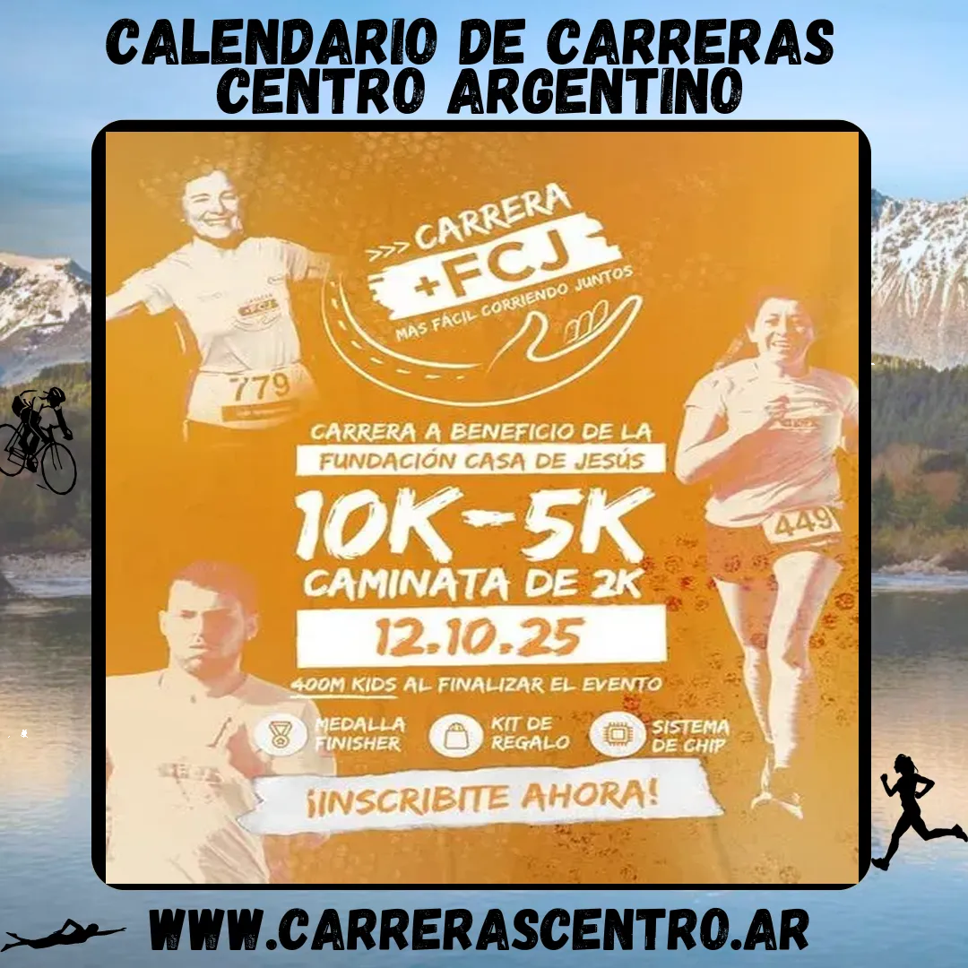 Flyer de Más Fácil Corriendo Juntos 2025