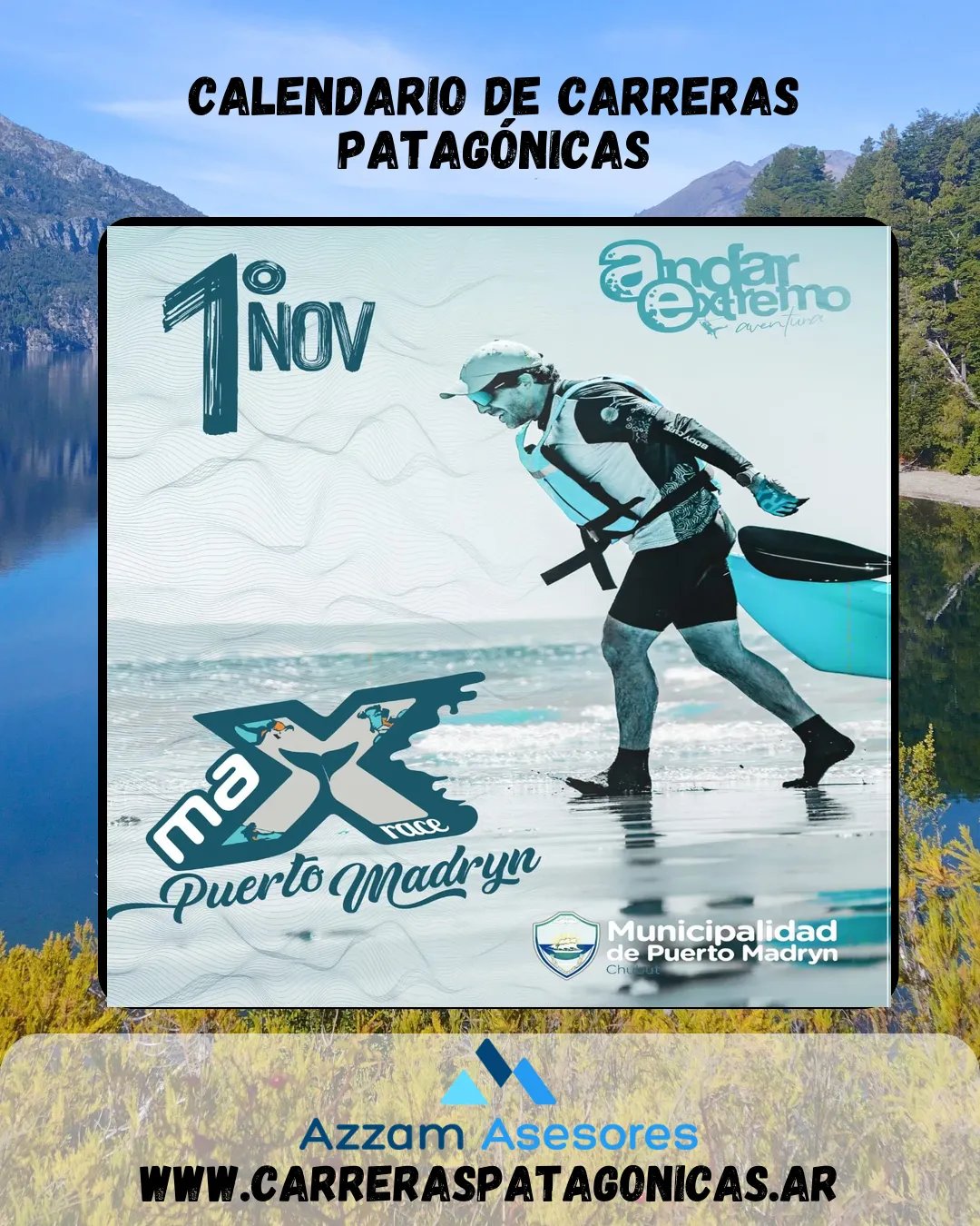 Flyer de Max Race Puerto Madryn 2026