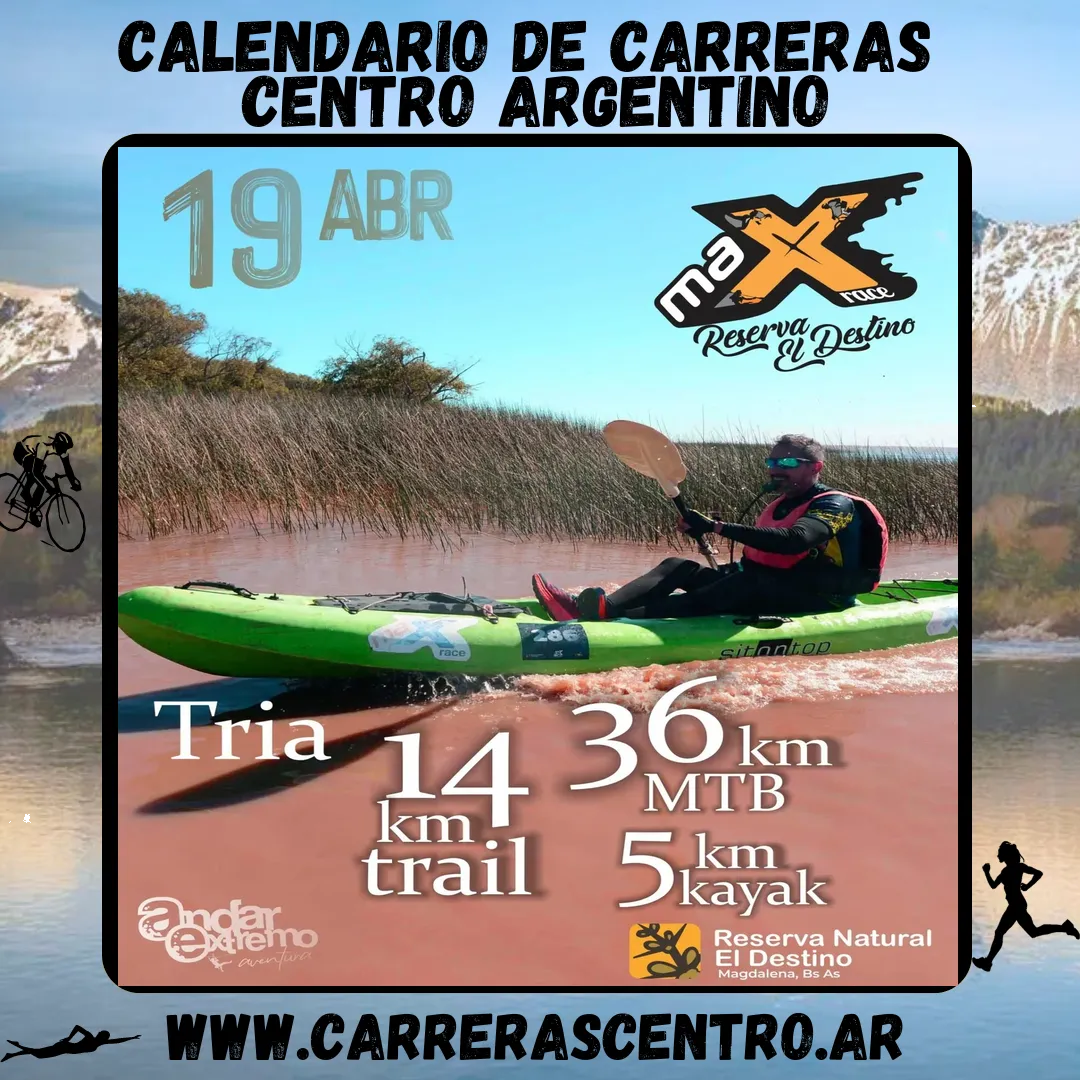 Flyer de Max Race Reserva El Destino 2026