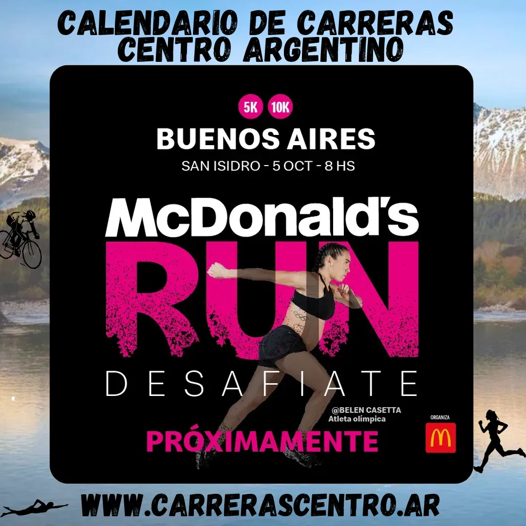 Flyer de McDonald’s RUN San Isidro 2025