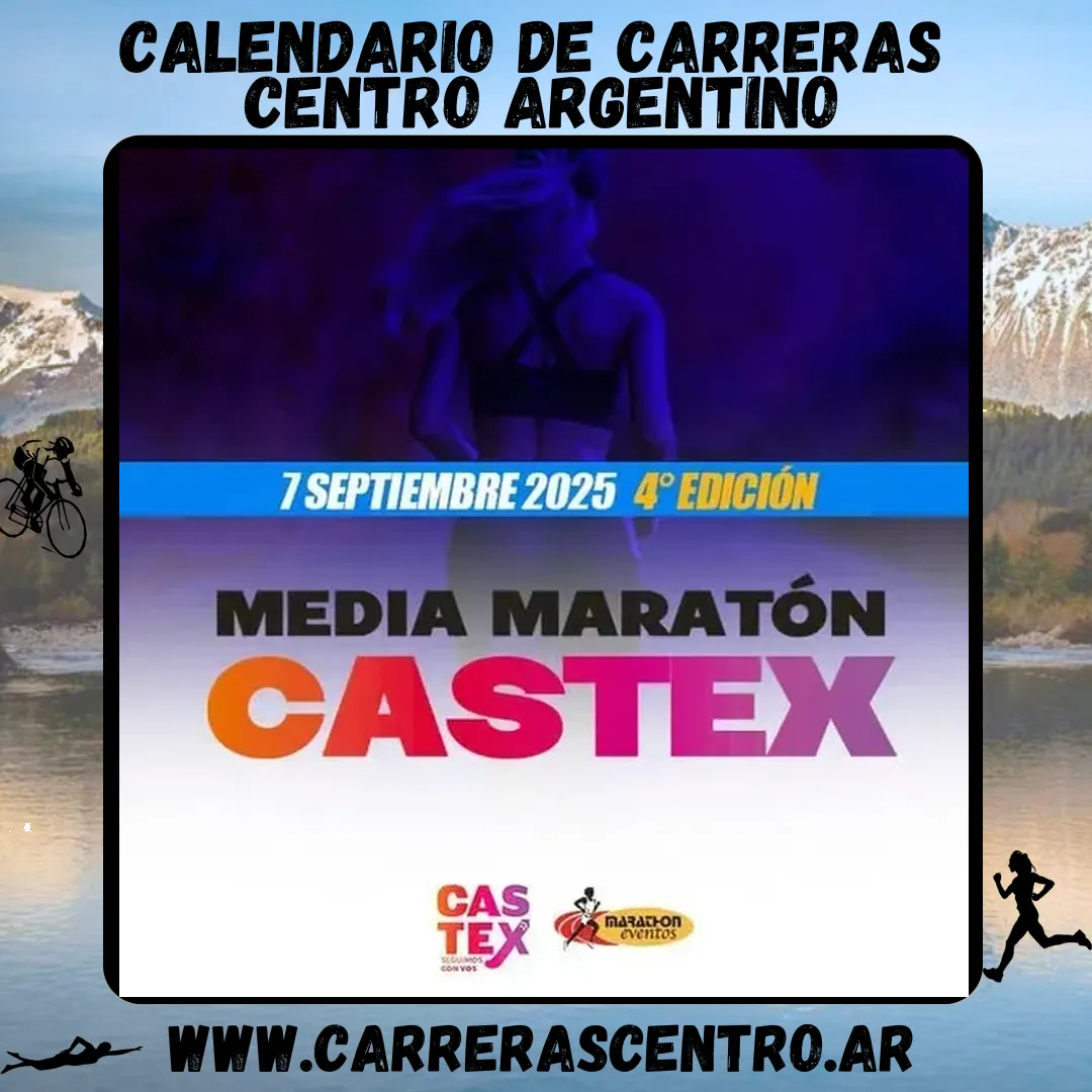Flyer de Media Maratón Castex 2025