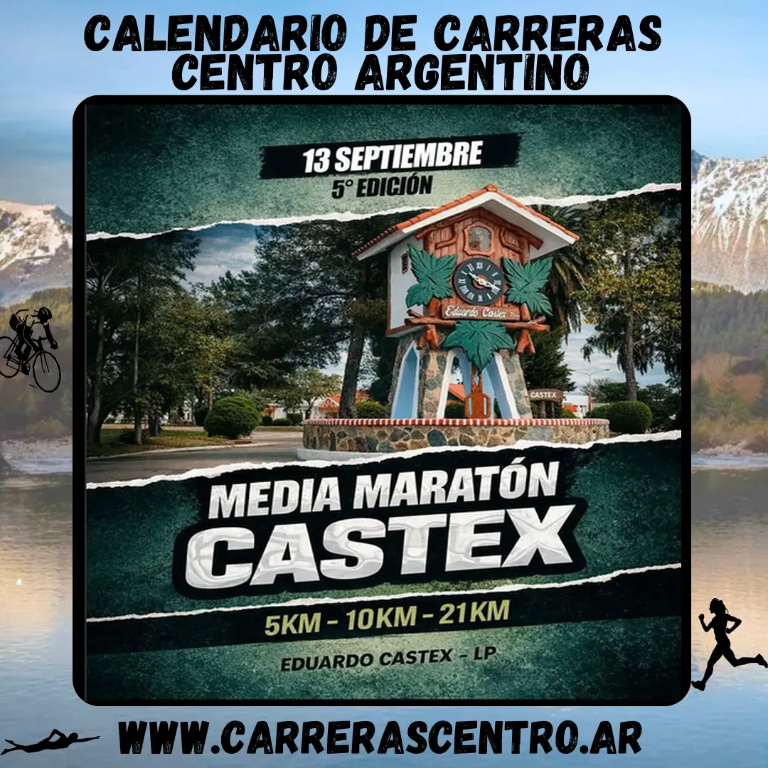 Flyer de Media Maratón Castex 2026