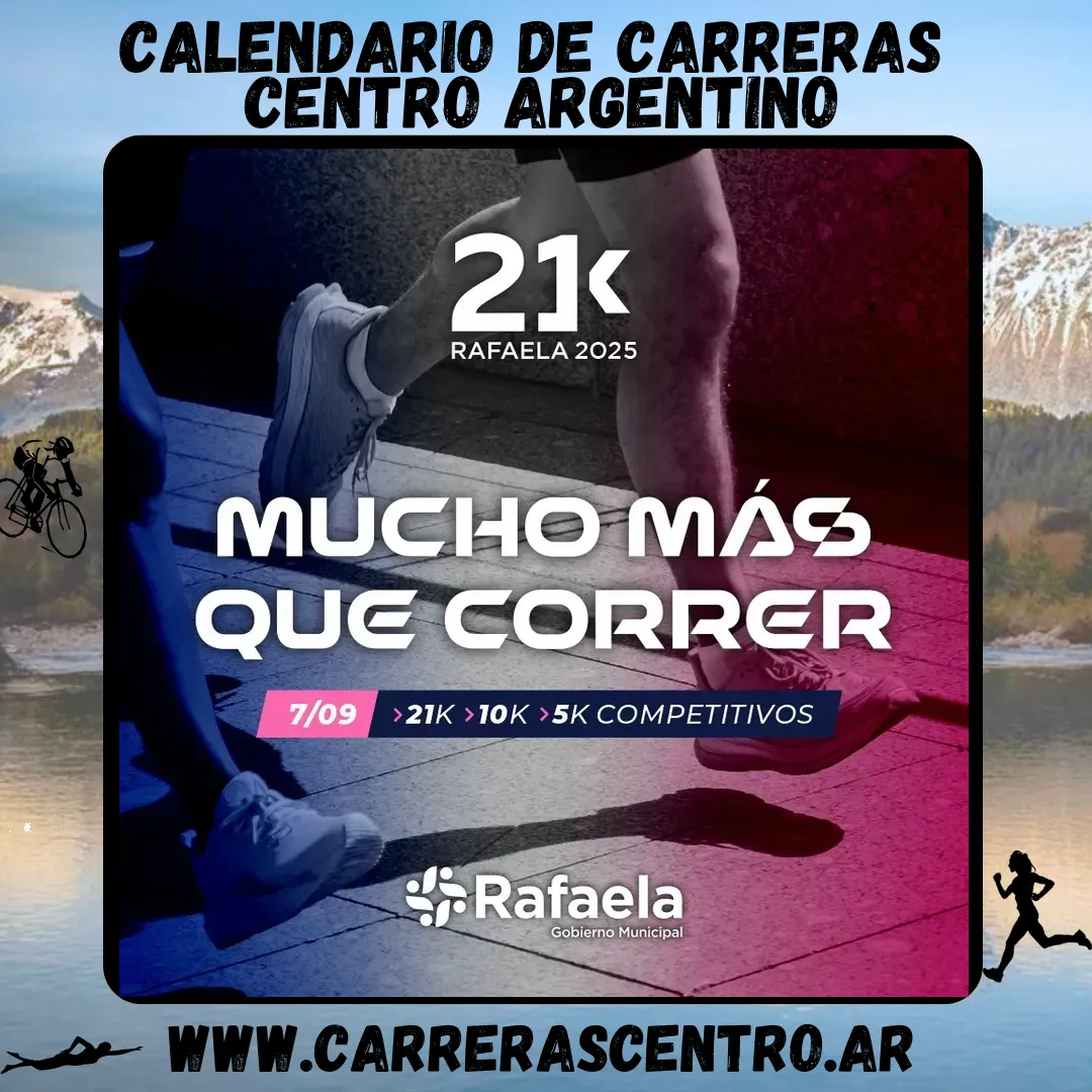 Flyer de Media Maratón Ciudad de Rafaela 2025