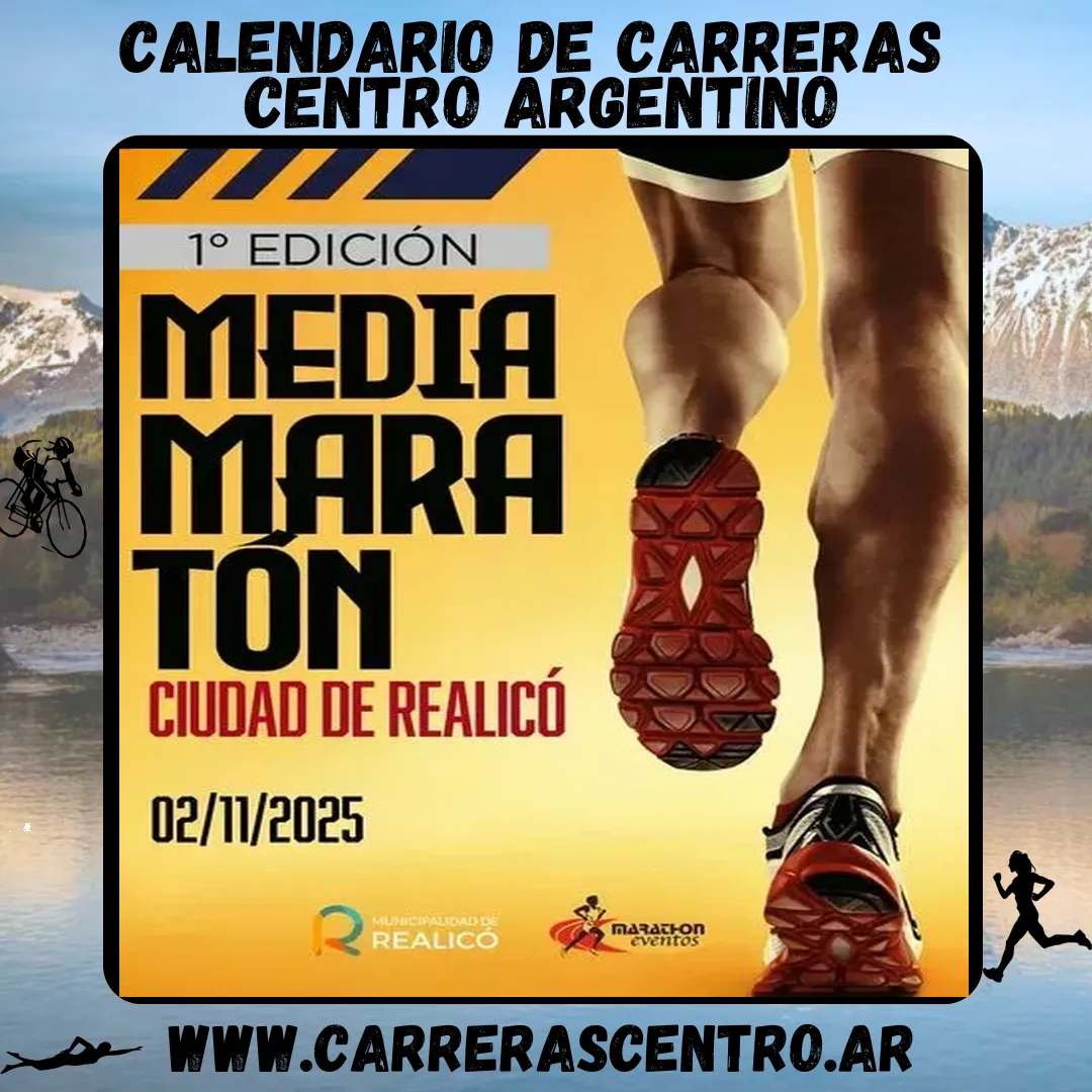 Flyer de Media Maratón Ciudad de Realicó 2025