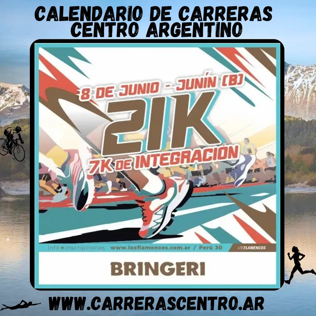Flyer de Media Maratón de la Ciudad de Junín 2025