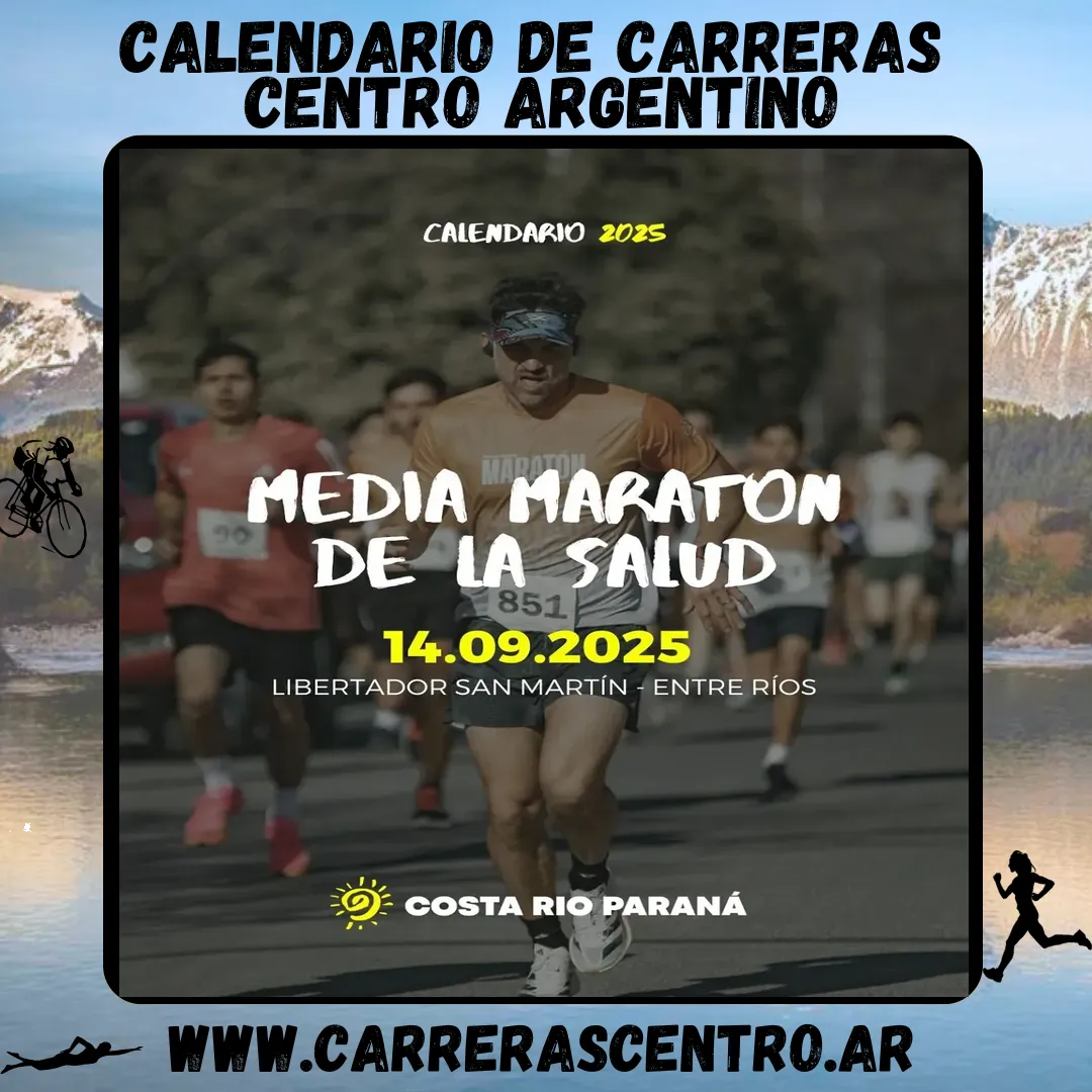 Flyer de Media Maratón de la Salud 2025