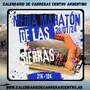 Flyer de Media Maratón de las Sierras 2024