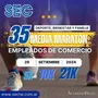 Flyer de Media Maratón Empleados de Comercio 2024
