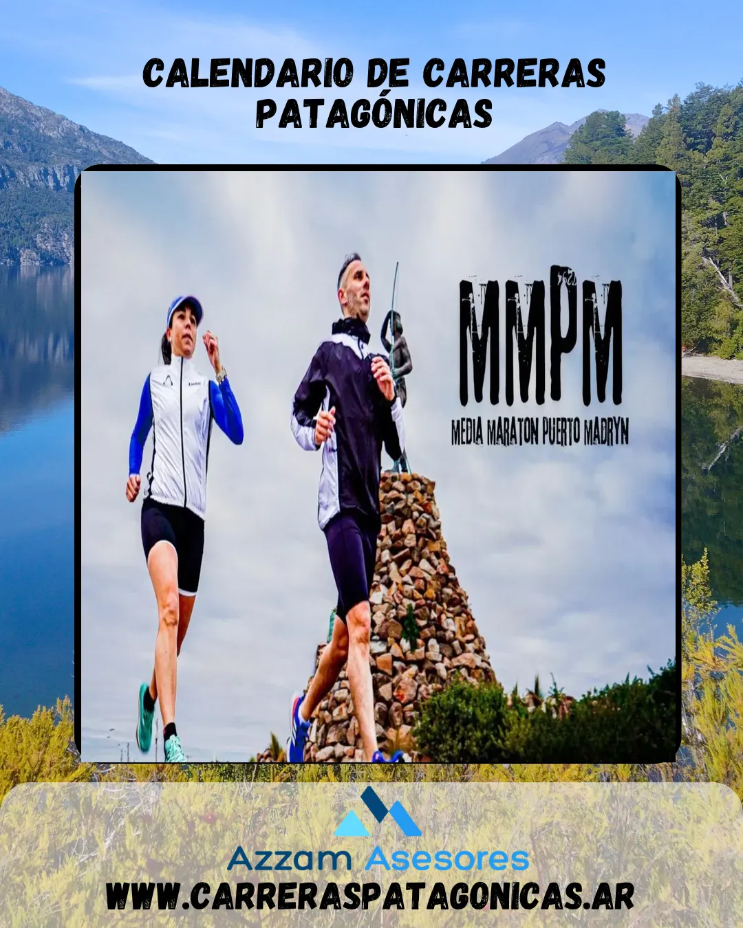 Flyer de Media Maratón Puerto Madryn 2025
