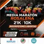 Flyer de Media Maratón Rosaleña 2026