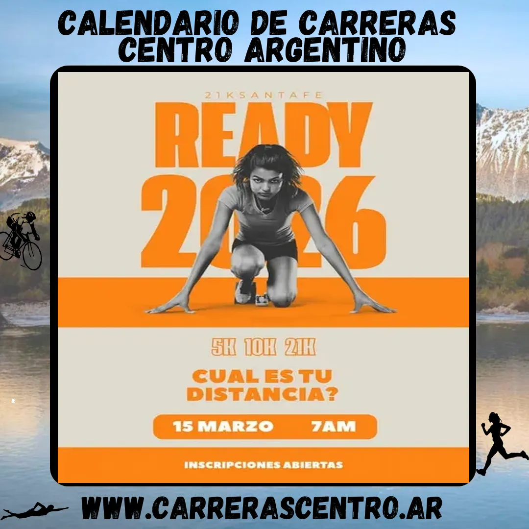 Flyer de Media Maratón Santa Fe 2026