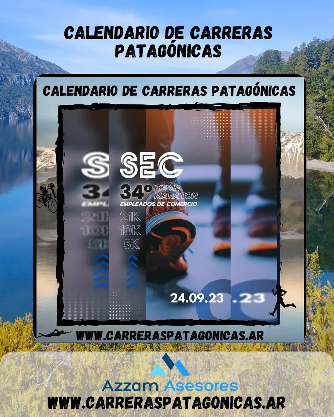 Flyer de Media Maratón SEC 2023