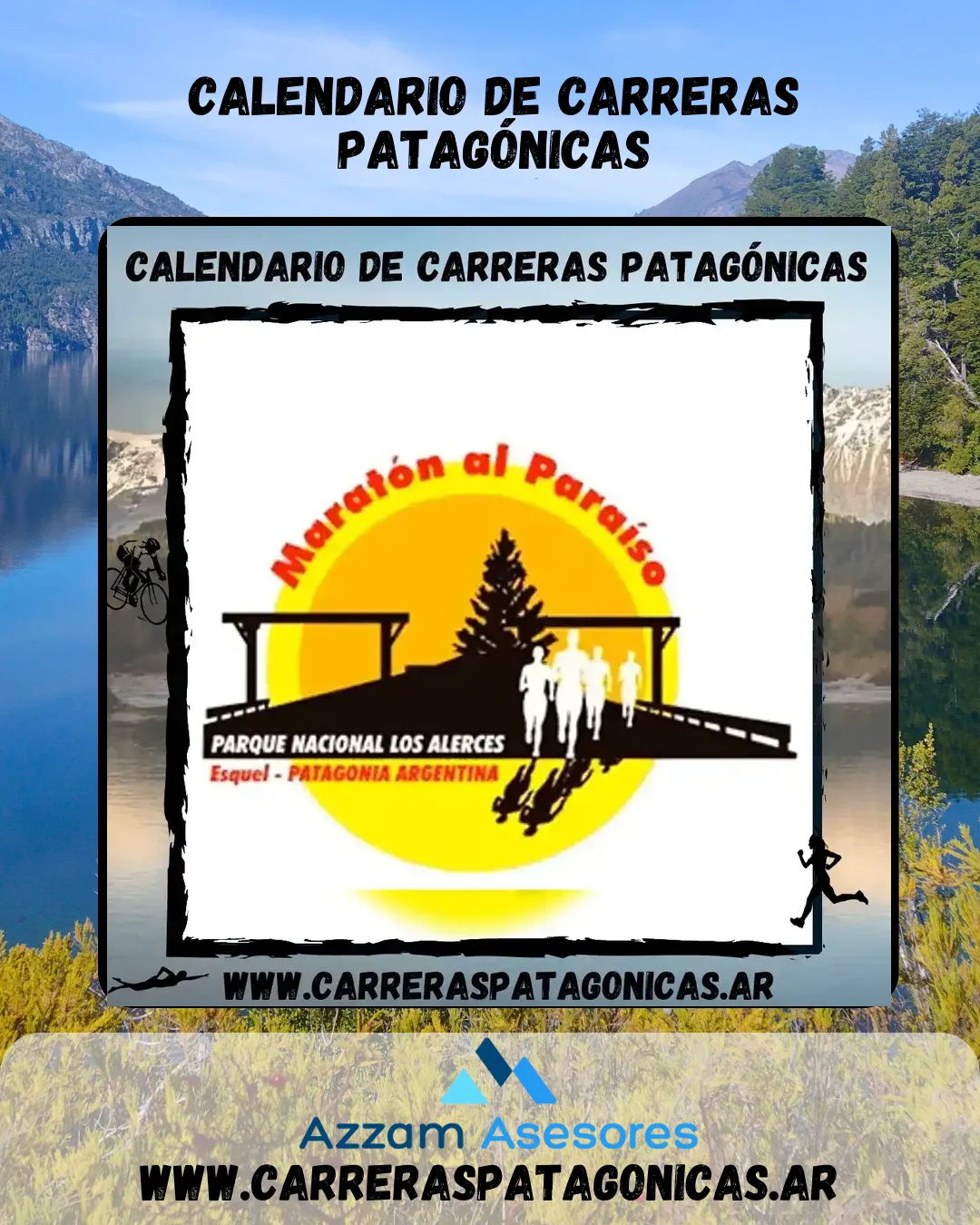 Flyer de Medio Maratón al Paraíso 2024