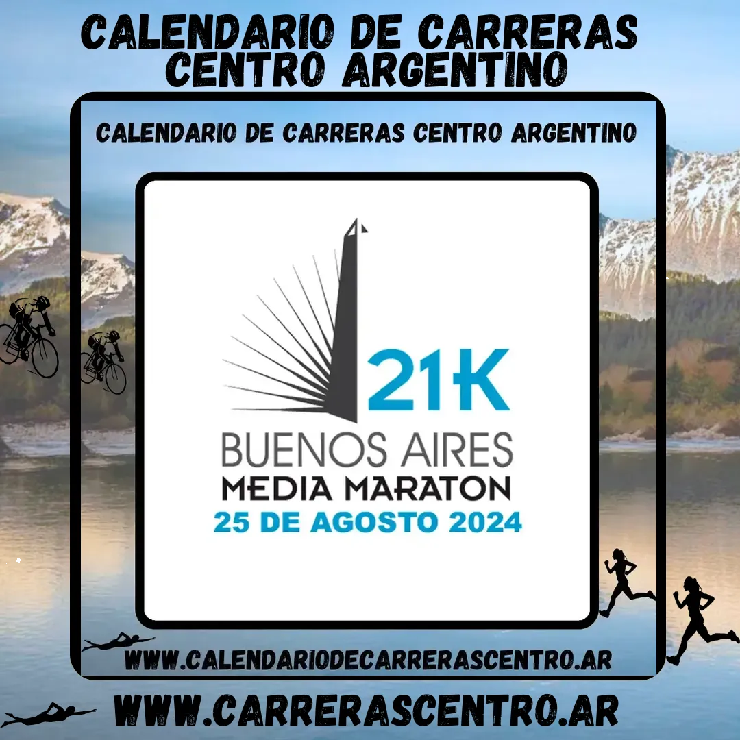 Flyer de Medio Maratón de Buenos Aires 2024