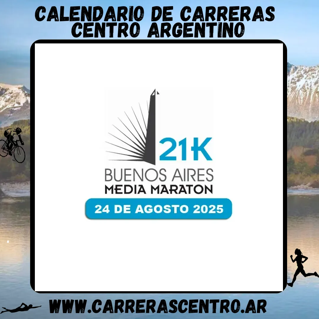 Flyer de Medio Maratón de Buenos Aires 2025