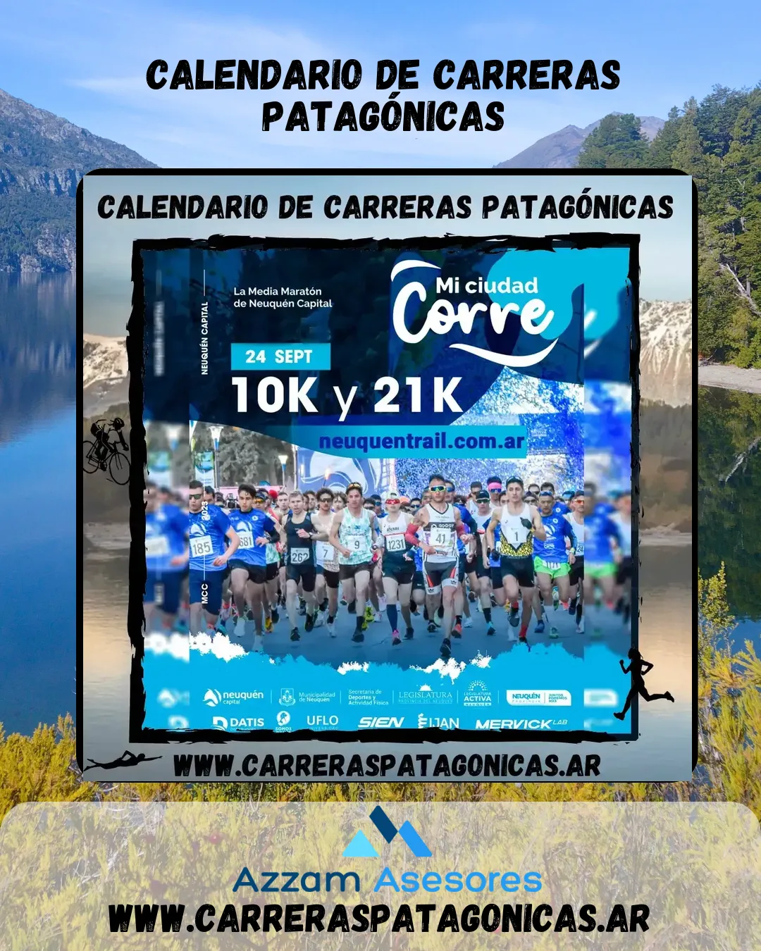Flyer de Mi Ciudad Corre 2023